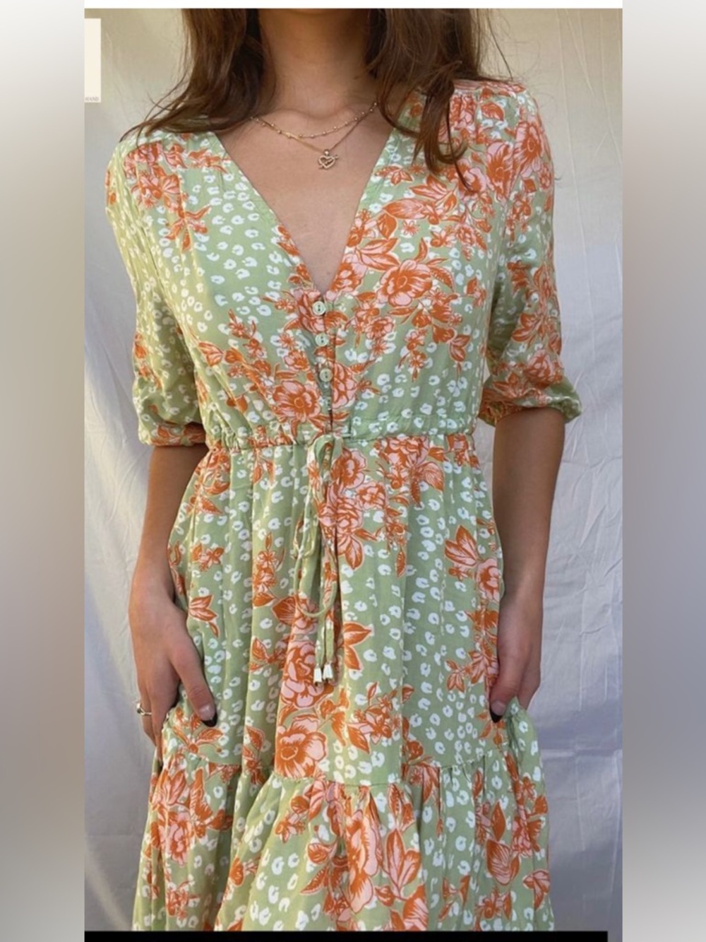 Anthropologie Abel The Label Wild Bloom Floral dress size XS